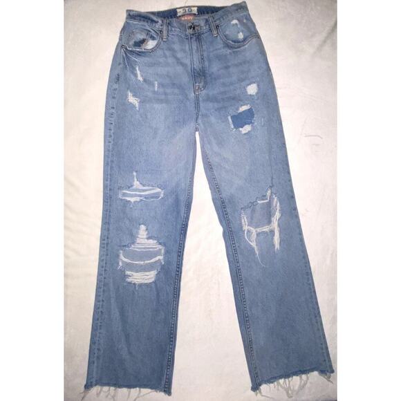 Free People CRVY Straight Shooter Distressed Jeans Size 29 - Picture 6 of 6